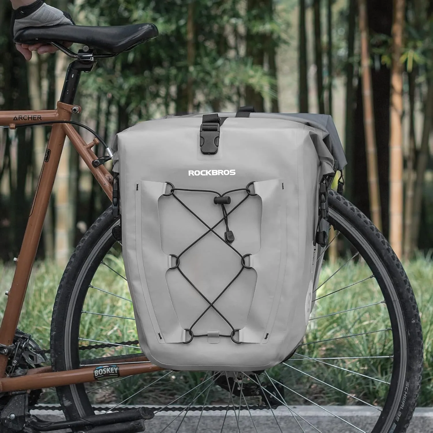 ROCKBROS 32L Waterproof Bike Panniers Durable Spacious Easy to Install
