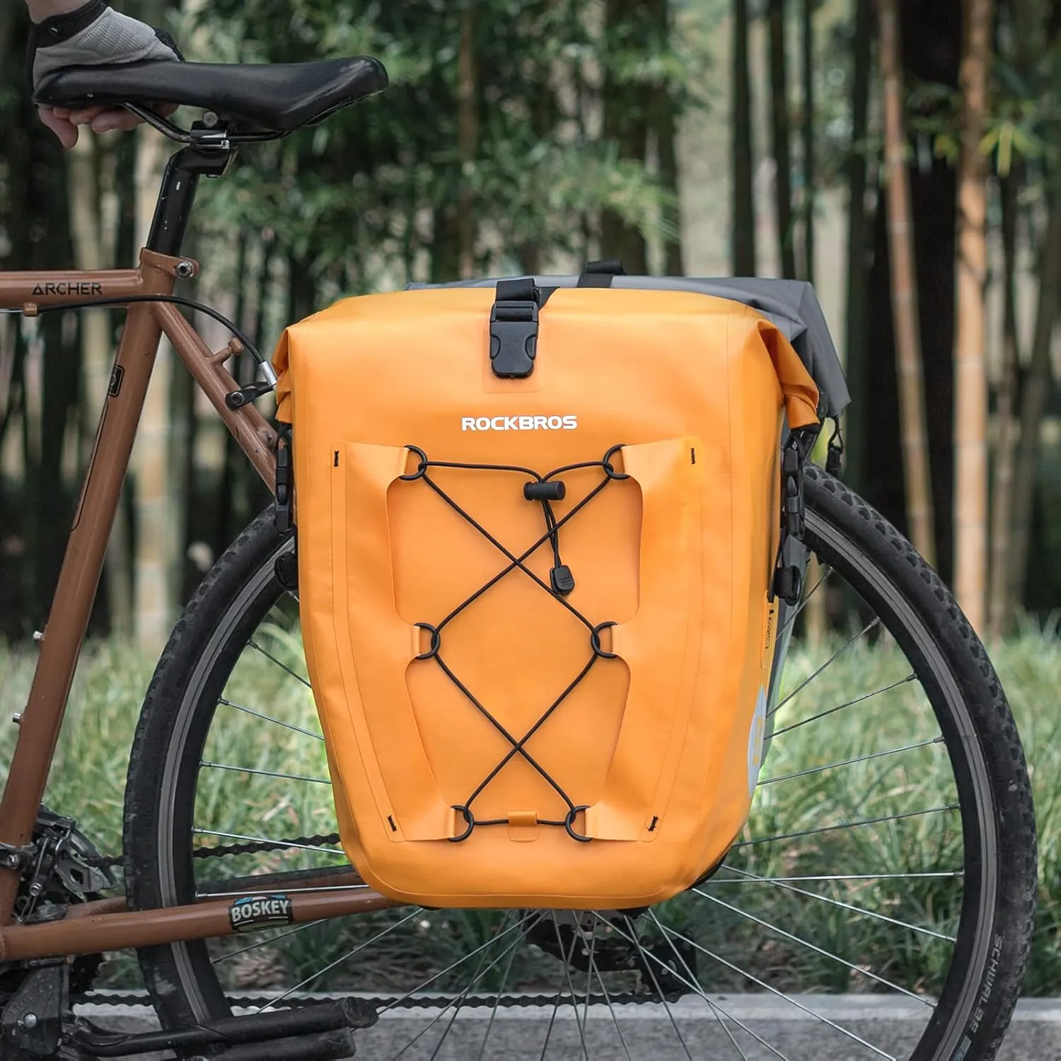 ROCKBROS 32L Waterproof Bike Panniers Durable Spacious Easy to Install