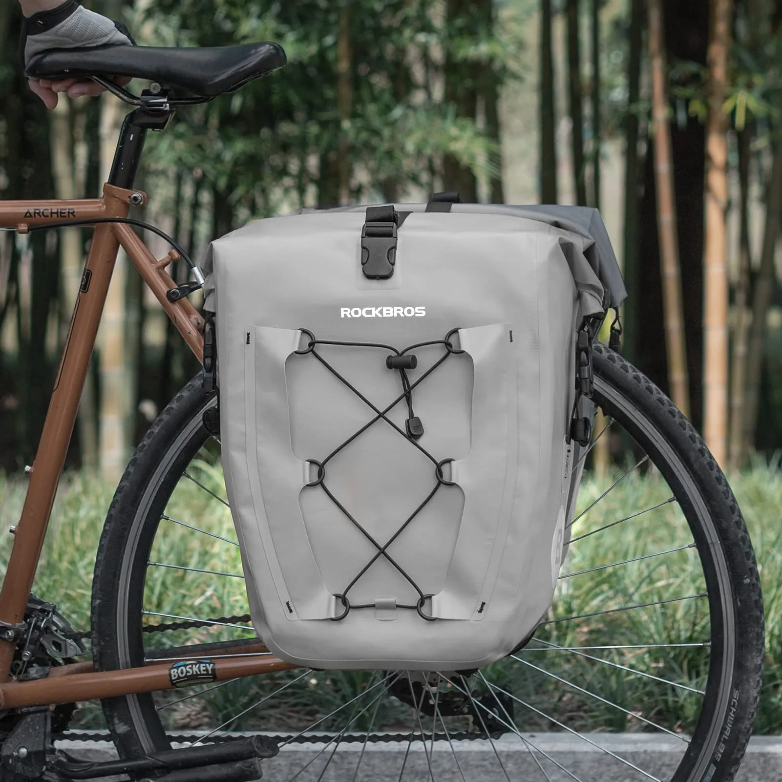 ROCKBROS 32L Waterproof Bike Panniers Durable Spacious Easy to Install