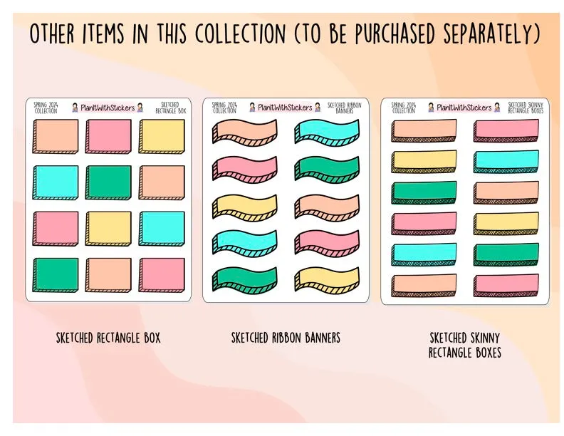 Scallop Doodle Half Checkbox - Spring 2024 Colours