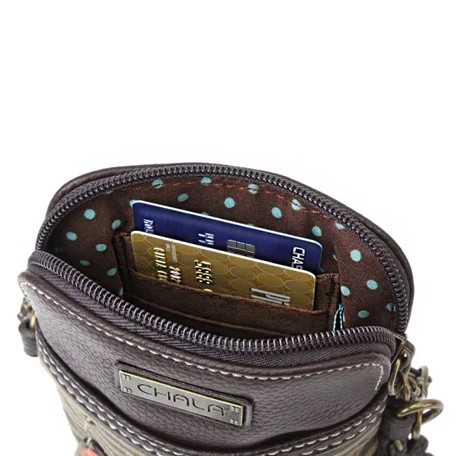 Sea Side Whale Tale Cell Phone Crossbody Bag