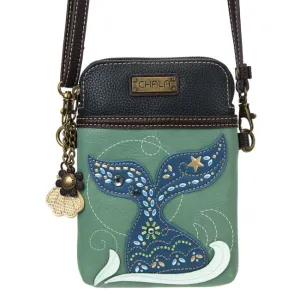 Sea Side Whale Tale Cell Phone Crossbody Bag