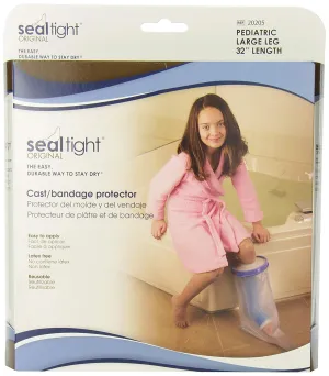 Seal Tight Original Cast and Bandage Protector, Best Watertight Protection, Pediatric Large Leg