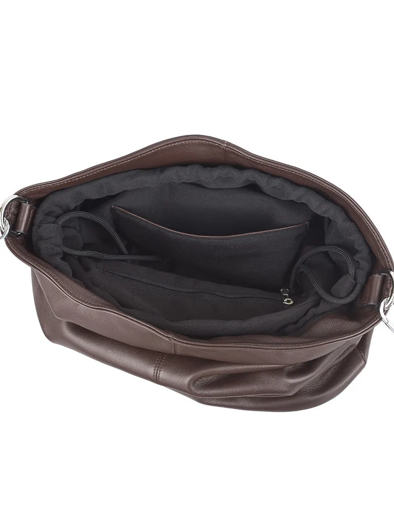Simple Plain Leather Single Shouder Bag for Women