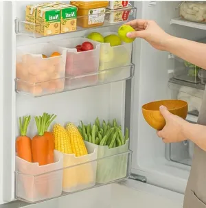 Single Refrigerator Side Door Storage Box (set of 6)