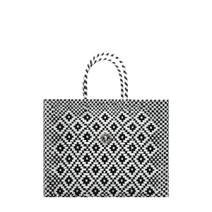 SMALL BLACK AZTEC TOTE BAG