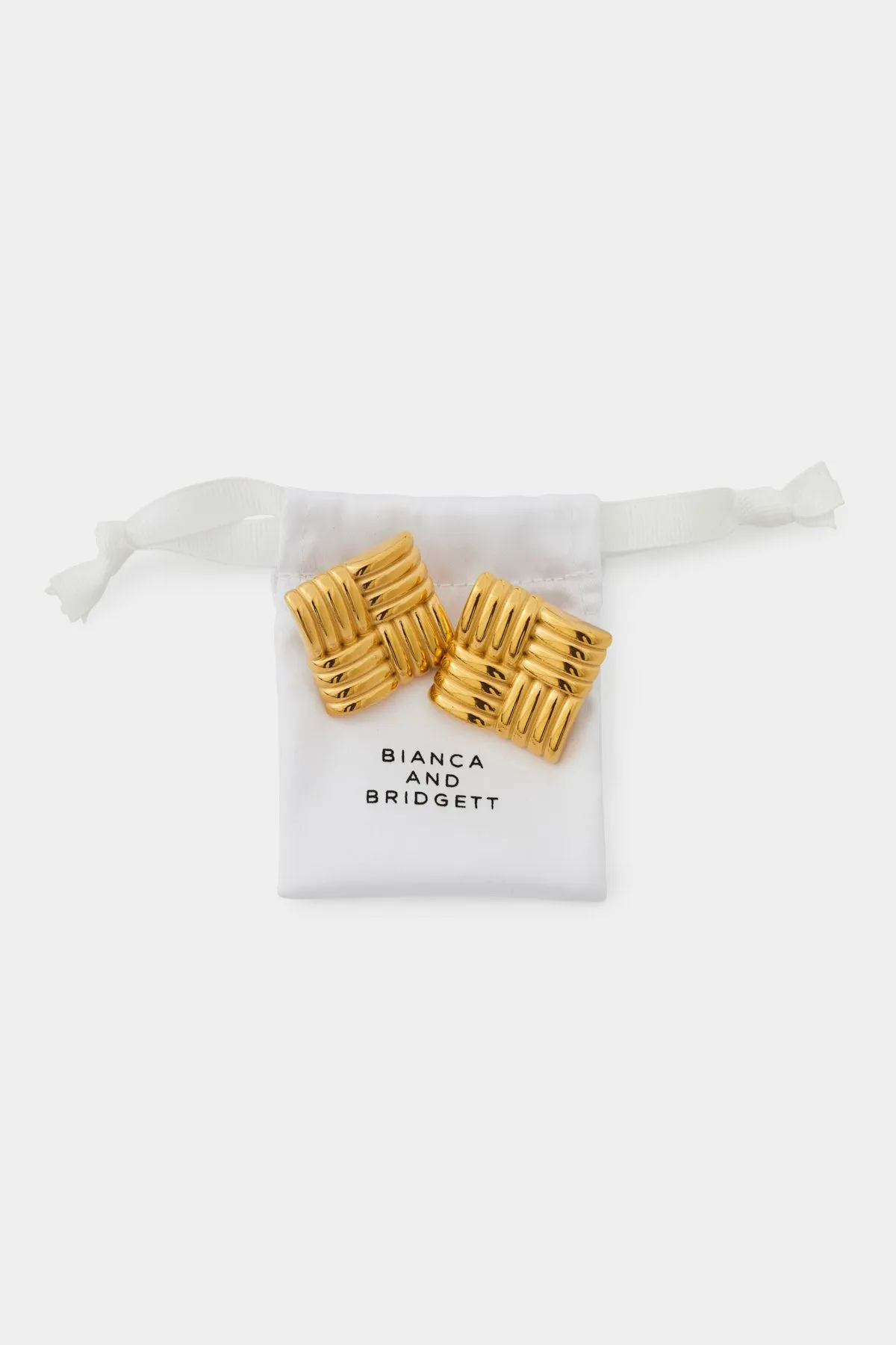 Square textured Earrings