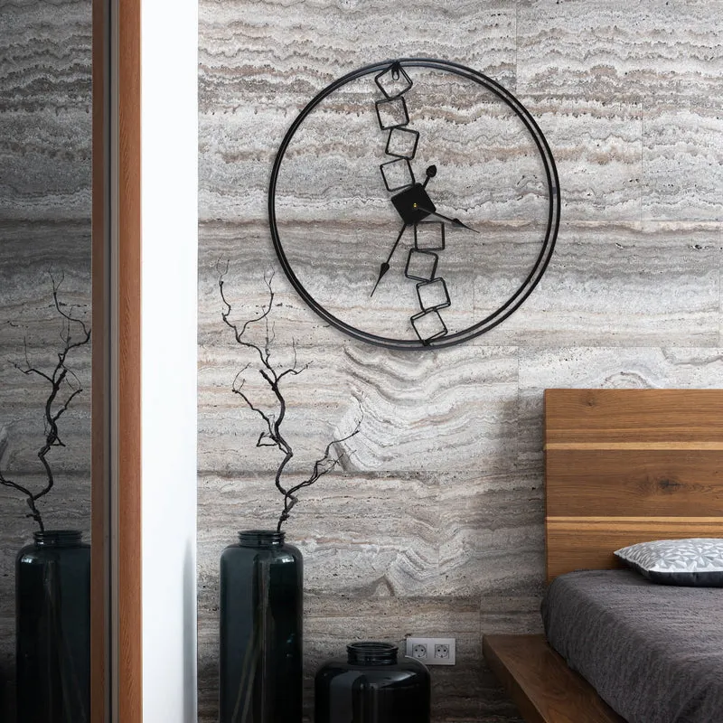 Stacked Blocks Stylish Wall Clock