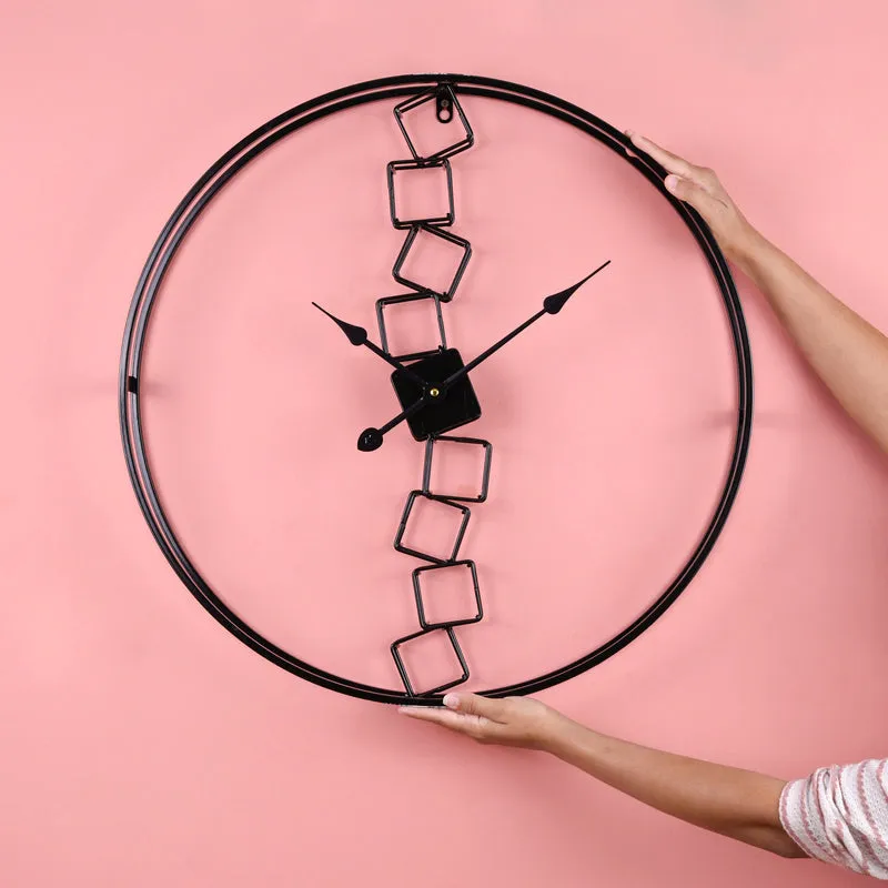 Stacked Blocks Stylish Wall Clock