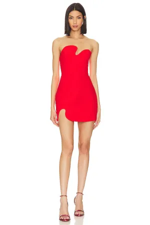 Strapless Puzzle Stylish Mini Dress