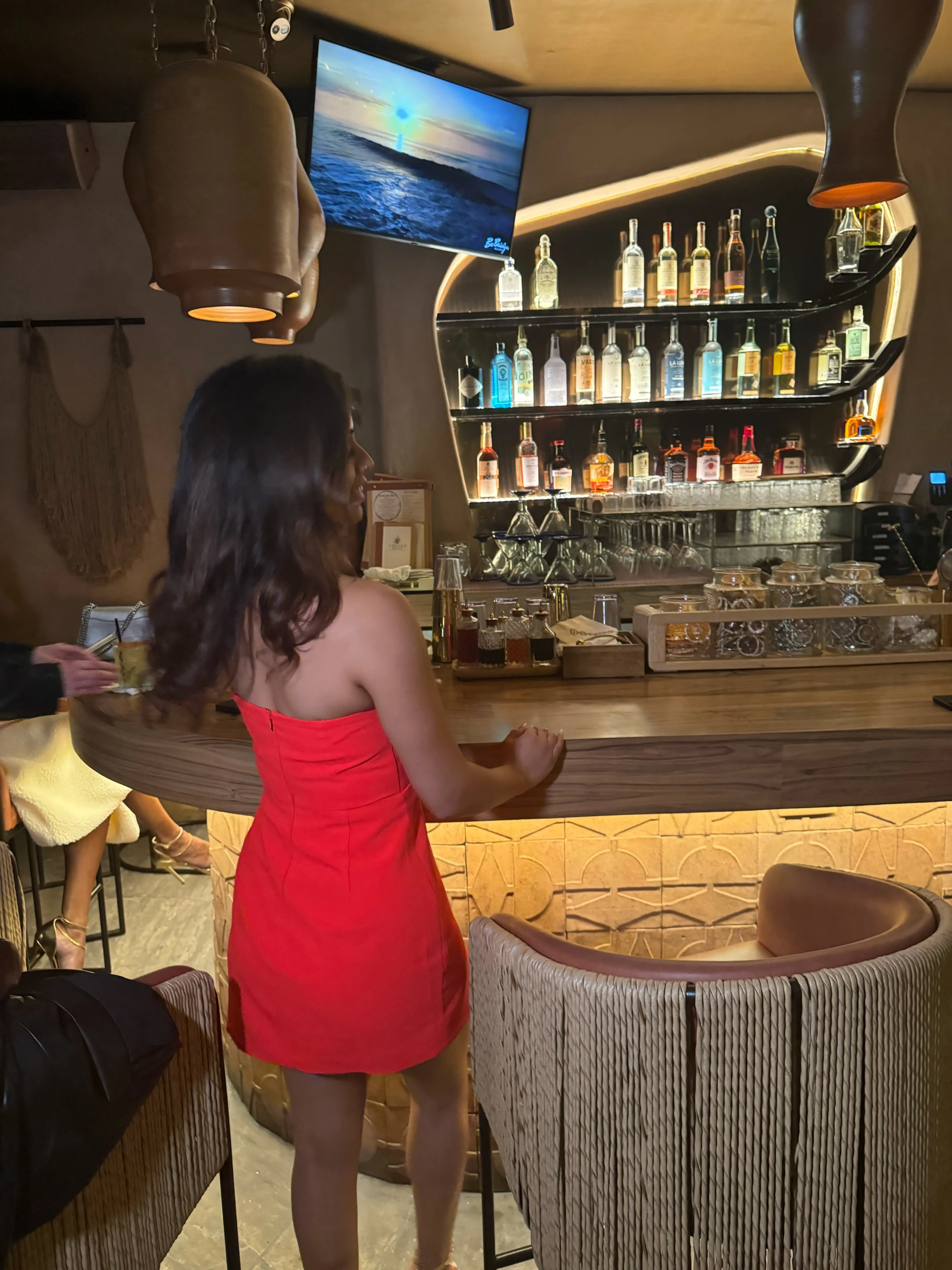 Strapless Puzzle Stylish Mini Dress