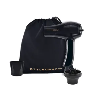 STYLECRAFT PeeWee 1200 Foldable Handle Dryer (Black)