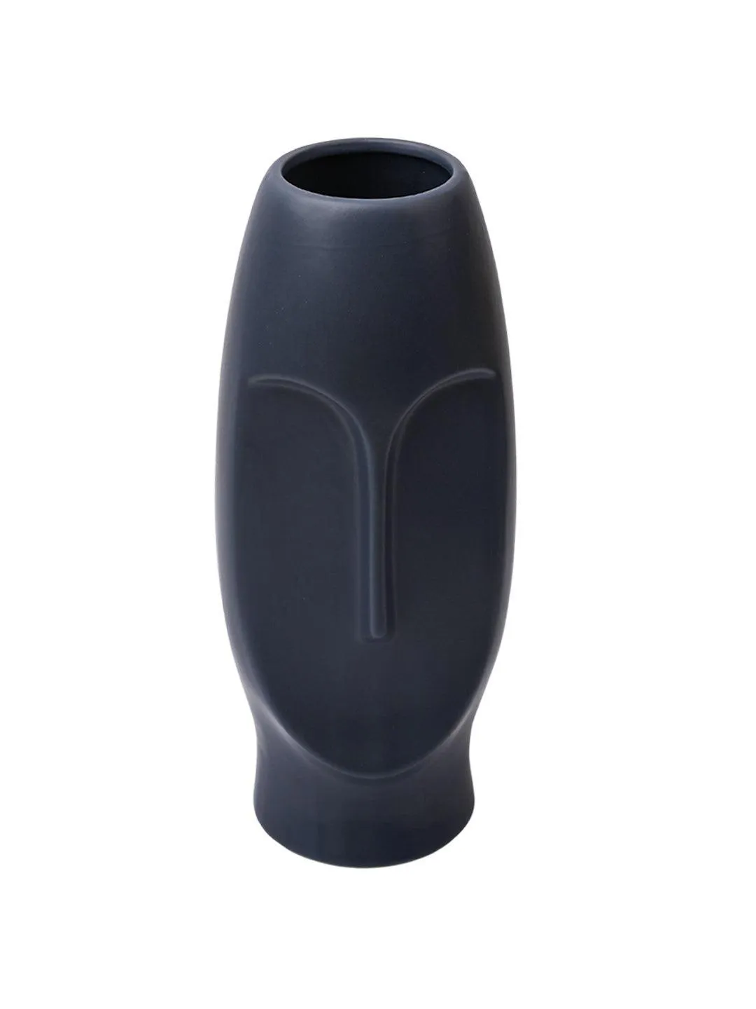 Stylish Black Face Shape Vase