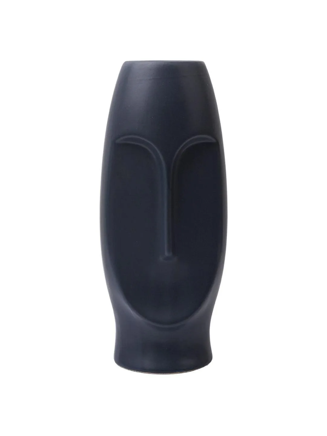 Stylish Black Face Shape Vase