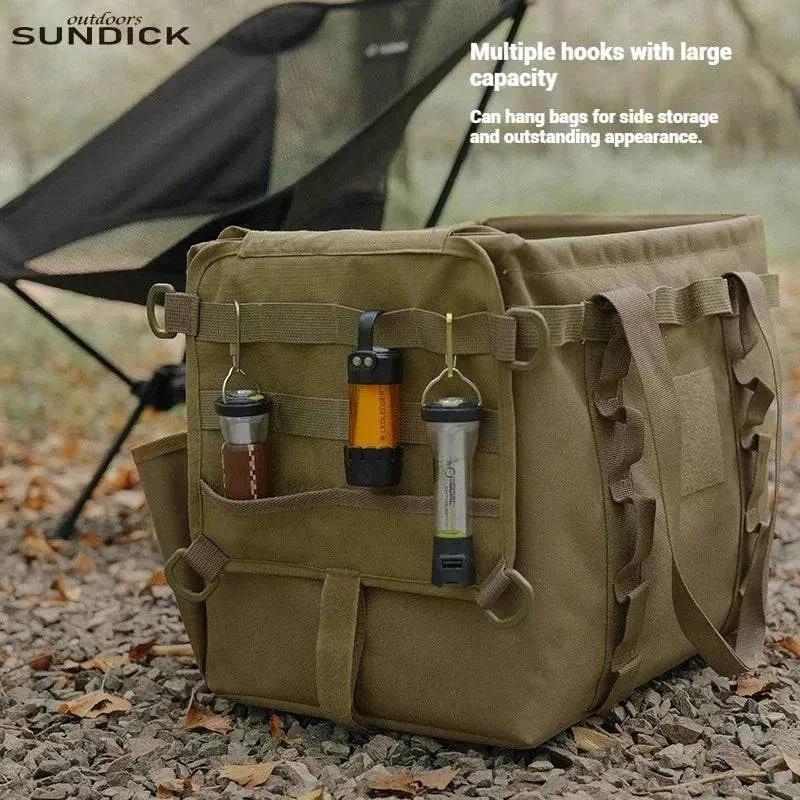 SUNDICK Outdoor Camping Storage Bag Hanging Storage Bag Side Storage Bag Oxford Cloth Thickened Multi Card Slot