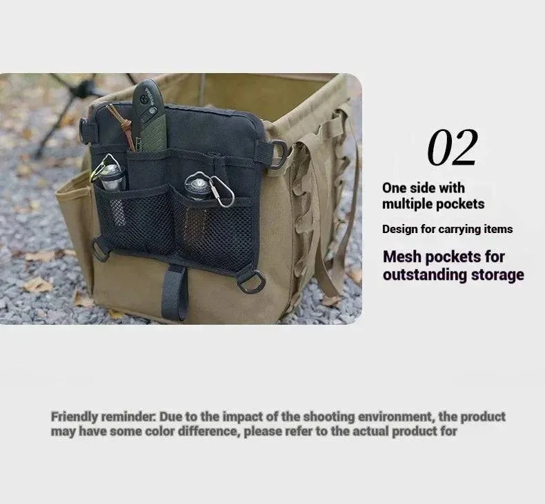 SUNDICK Outdoor Camping Storage Bag Hanging Storage Bag Side Storage Bag Oxford Cloth Thickened Multi Card Slot