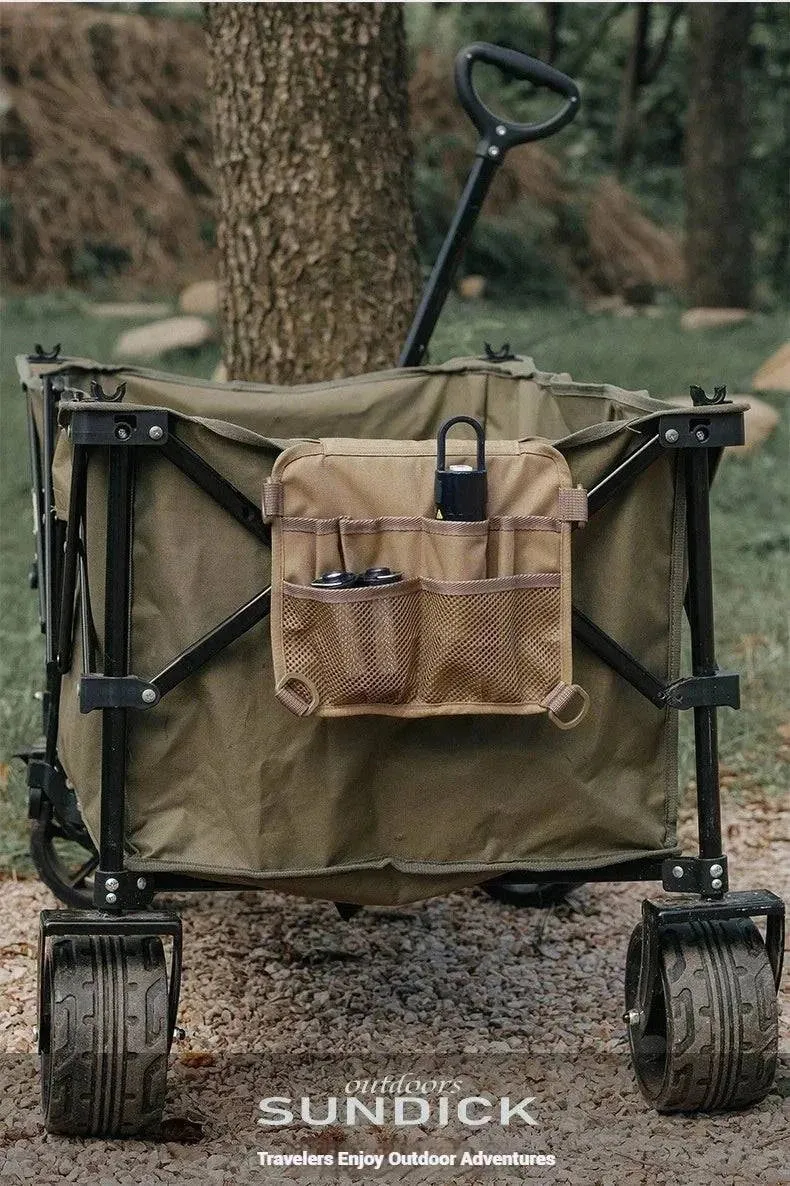 SUNDICK Outdoor Camping Storage Bag Hanging Storage Bag Side Storage Bag Oxford Cloth Thickened Multi Card Slot