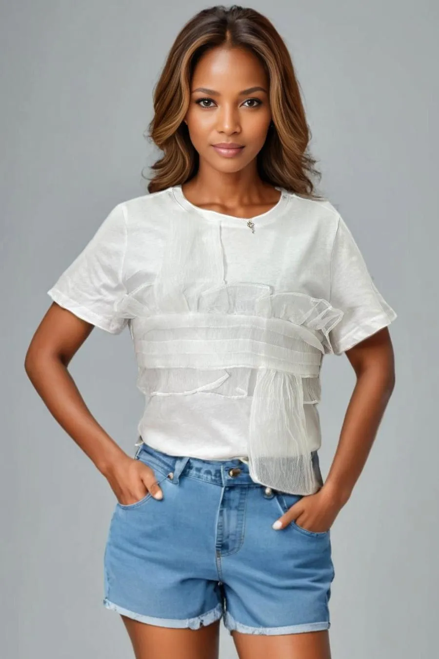 T0011 TOP (PINK, WHT)