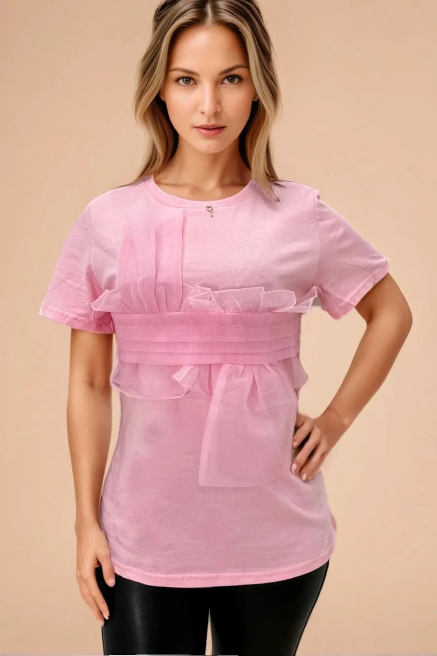 T0011 TOP (PINK, WHT)