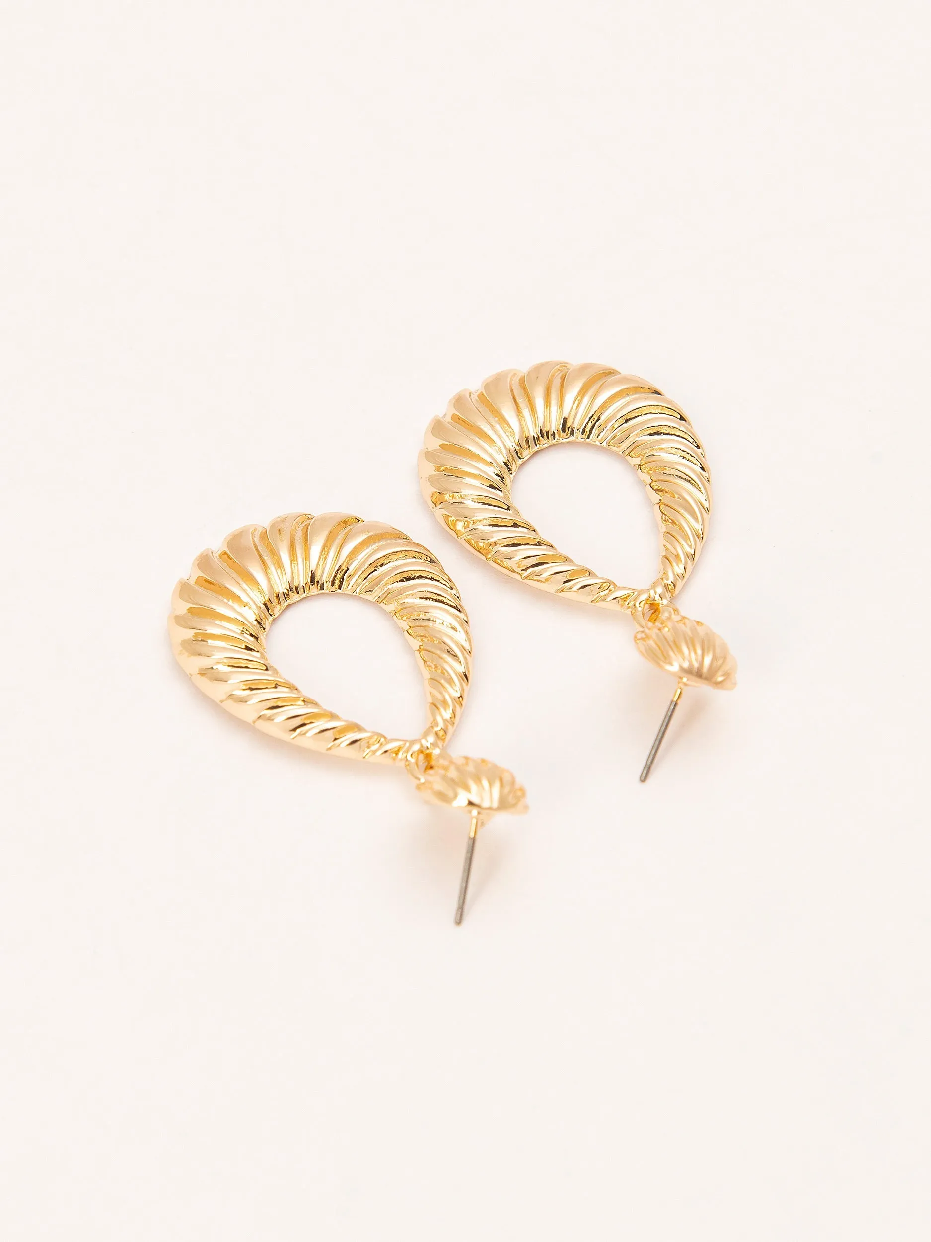 Textured Drop Earrings