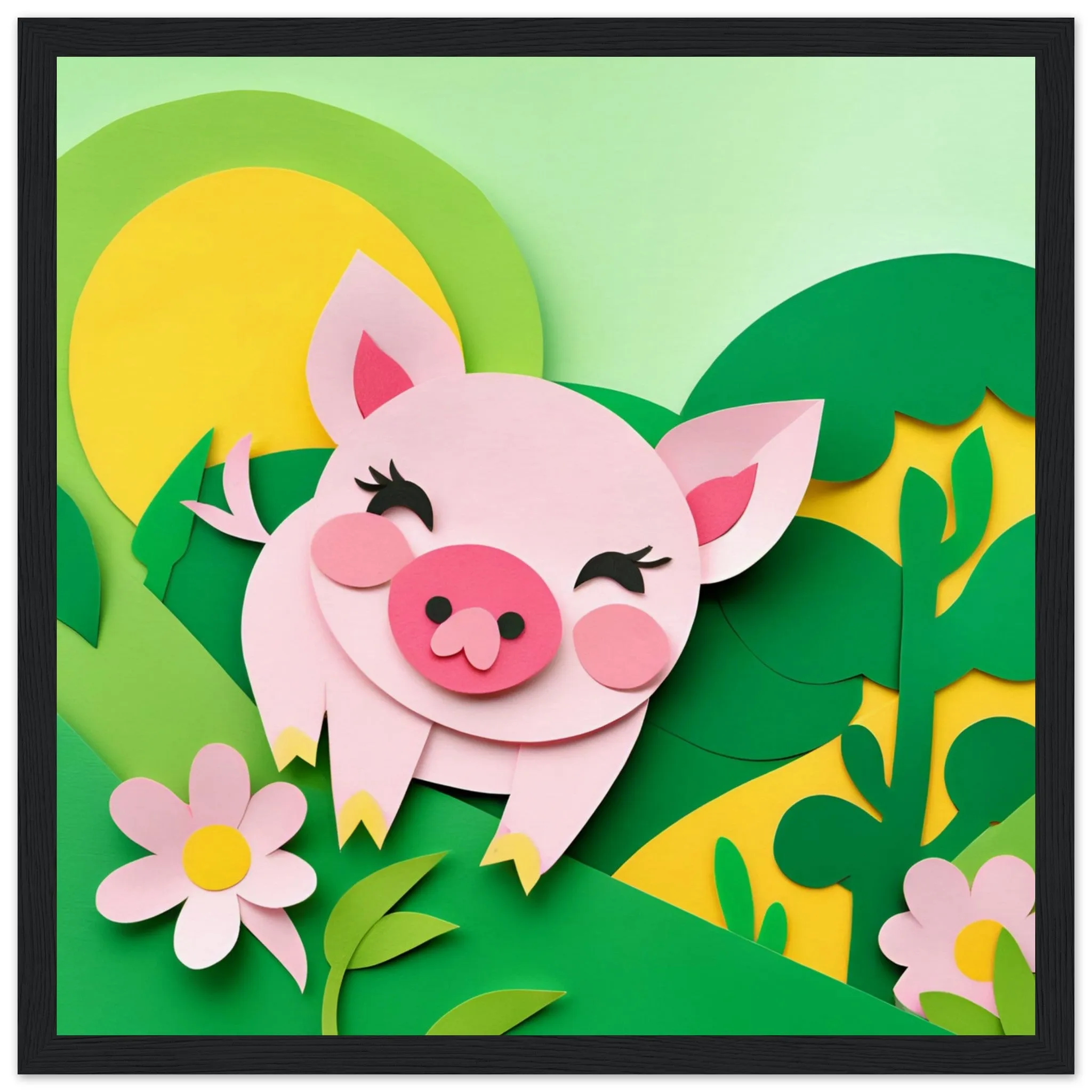 The beauty of paper animal art: Piglet