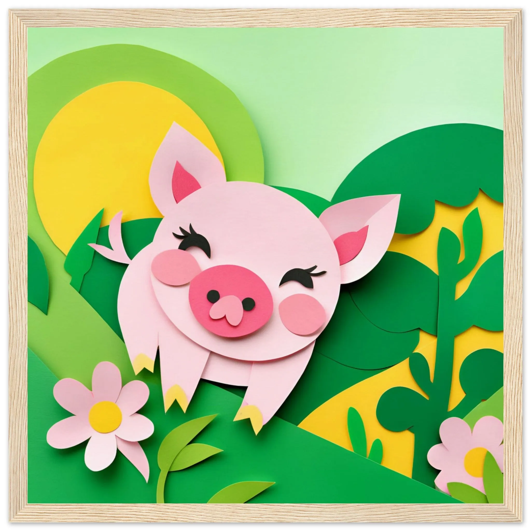 The beauty of paper animal art: Piglet