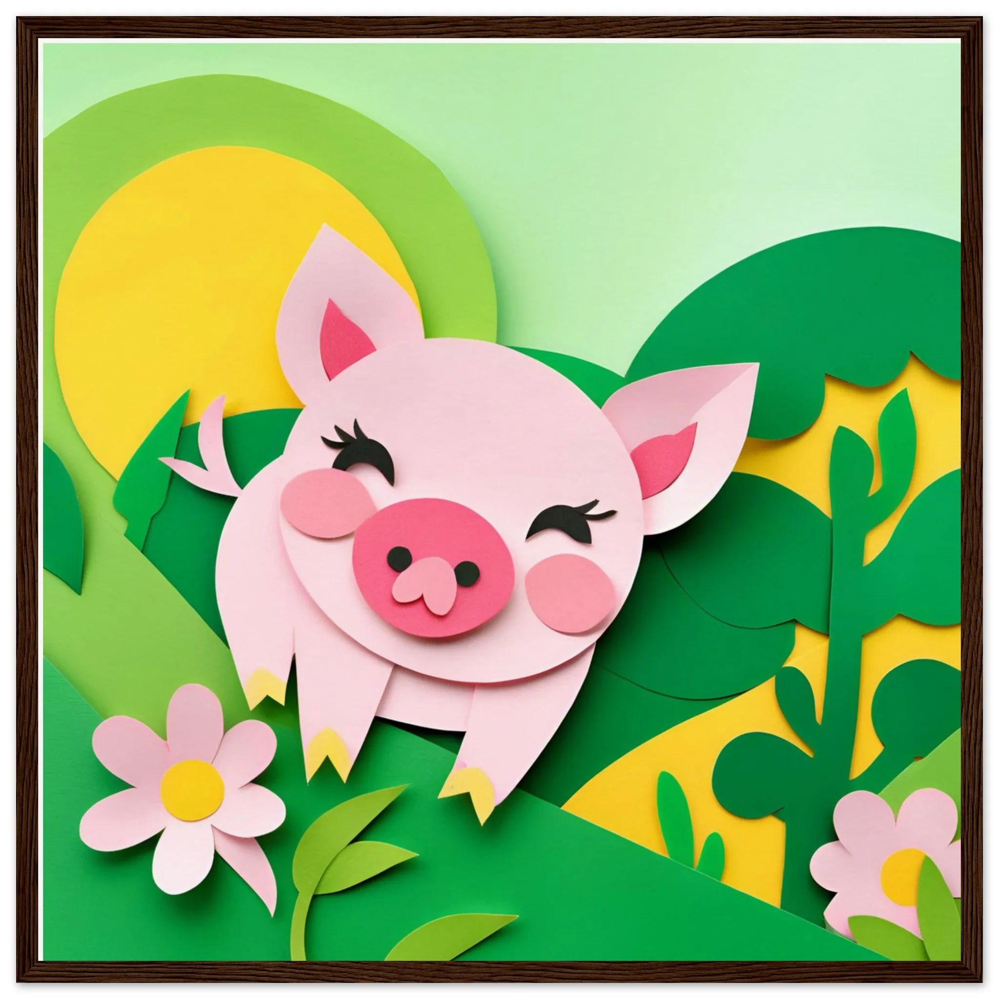 The beauty of paper animal art: Piglet