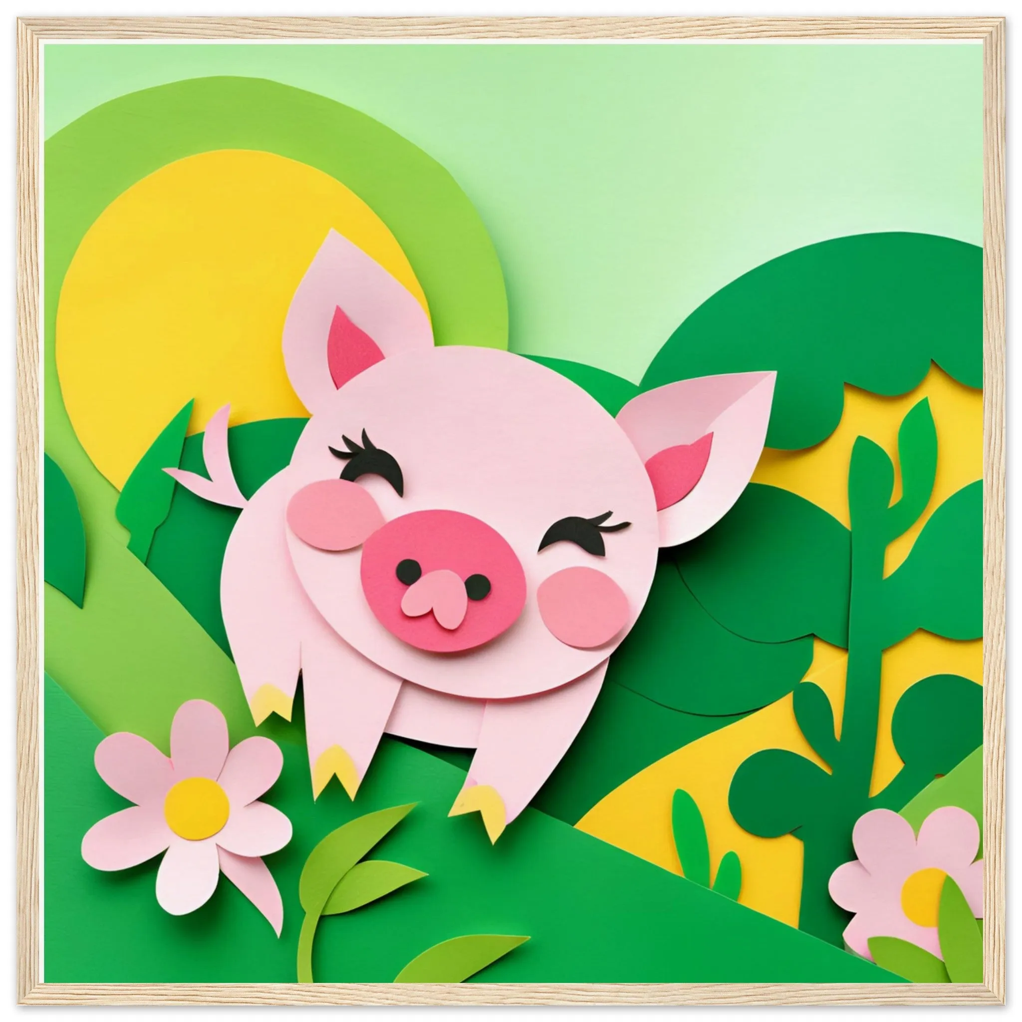 The beauty of paper animal art: Piglet