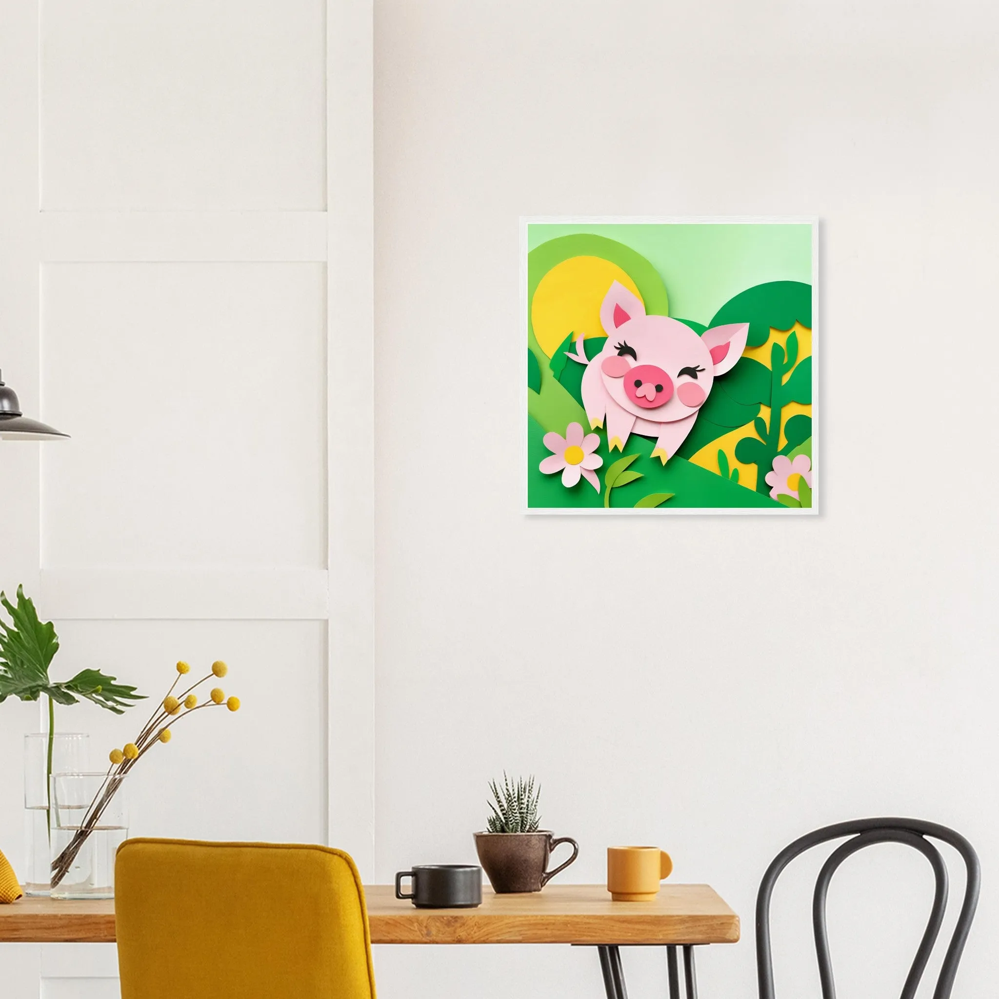 The beauty of paper animal art: Piglet