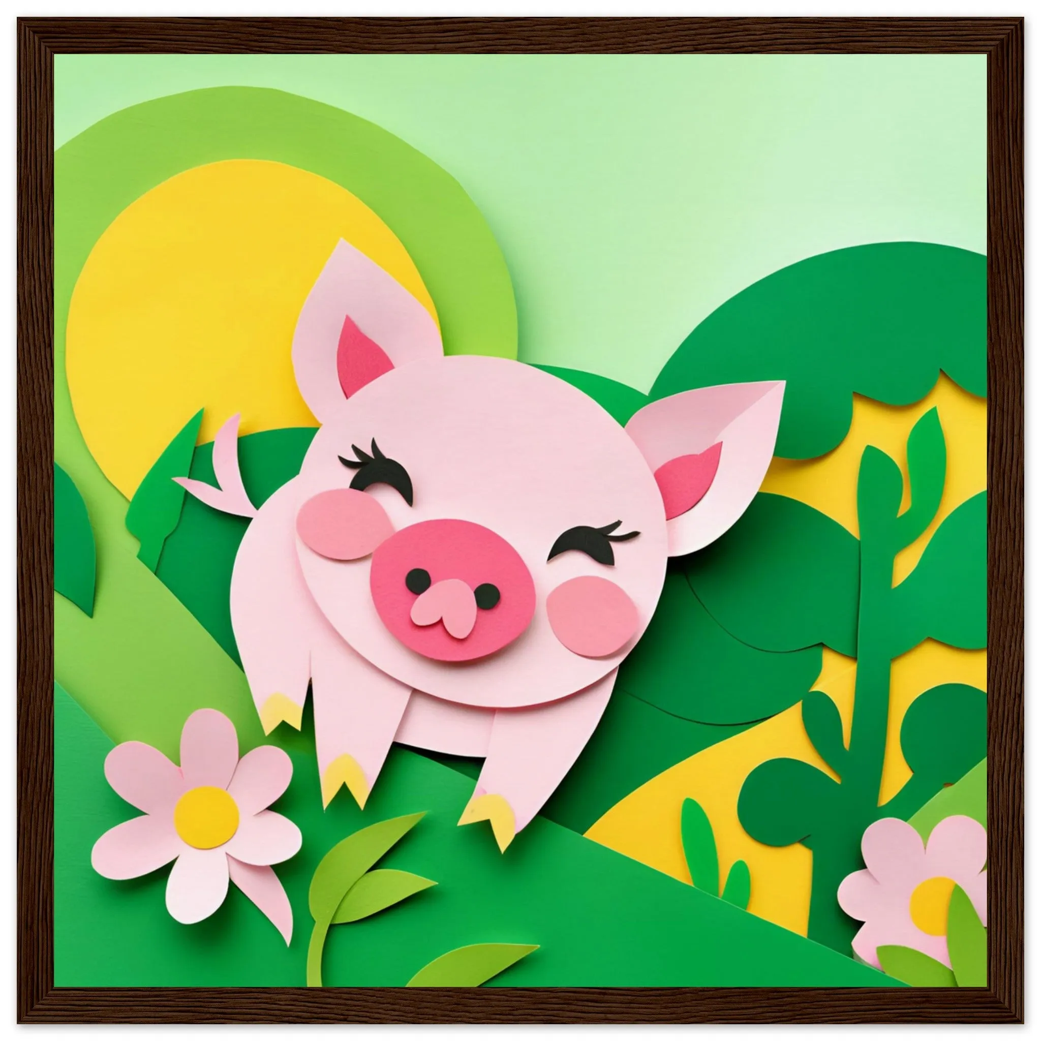 The beauty of paper animal art: Piglet