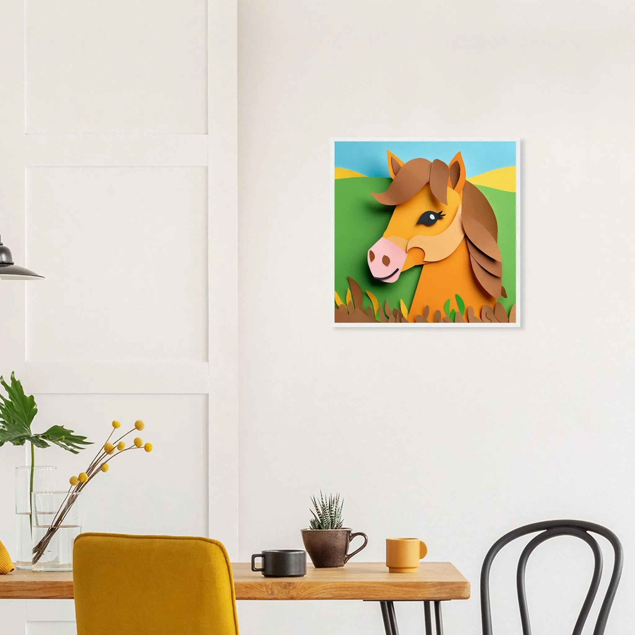 The beauty of paper animal art: Pony
