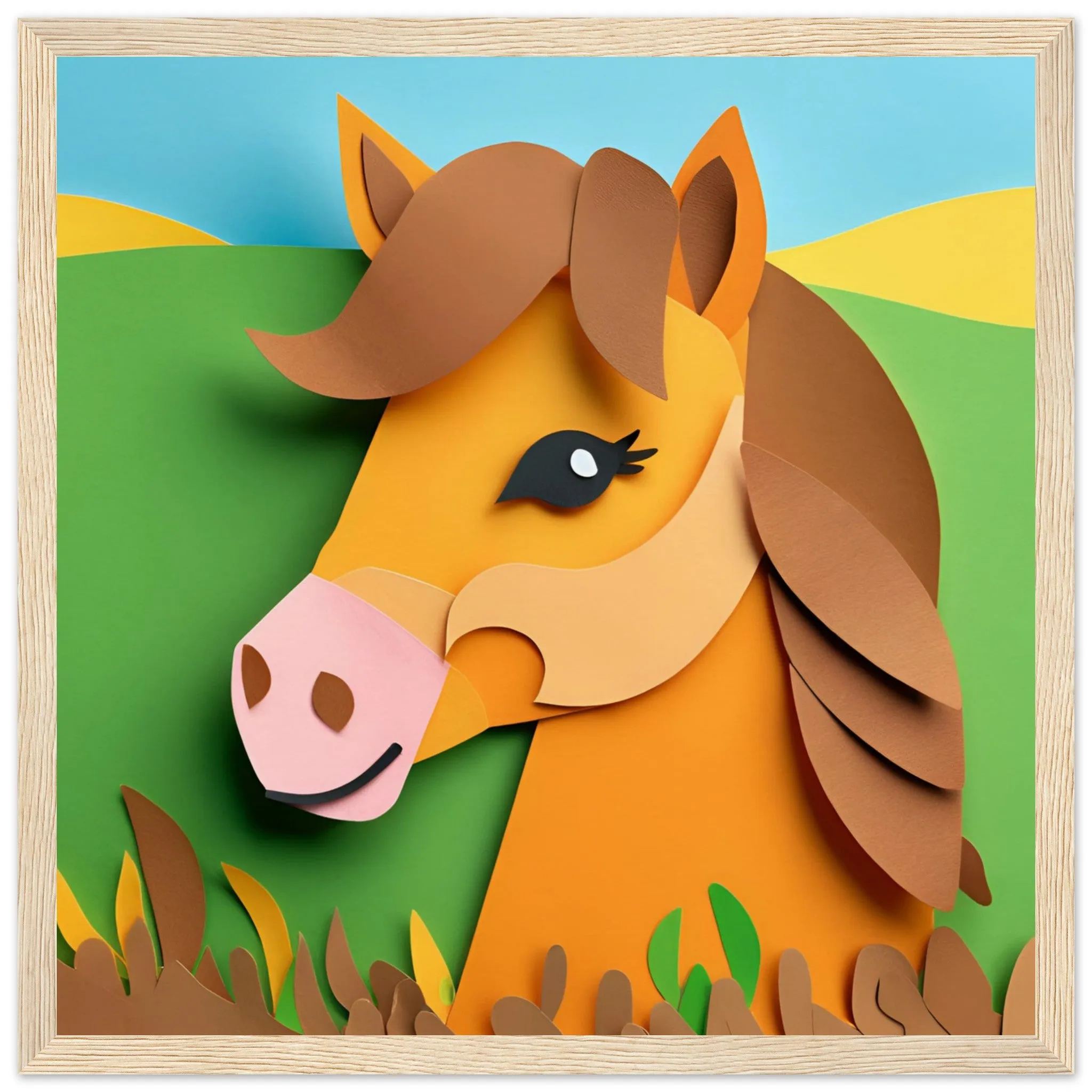 The beauty of paper animal art: Pony