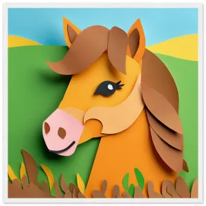The beauty of paper animal art: Pony