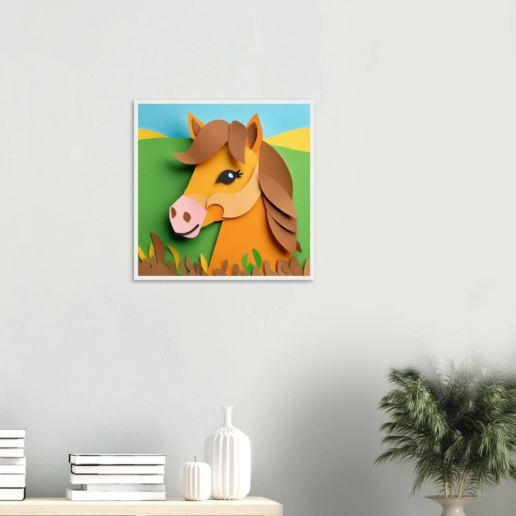 The beauty of paper animal art: Pony