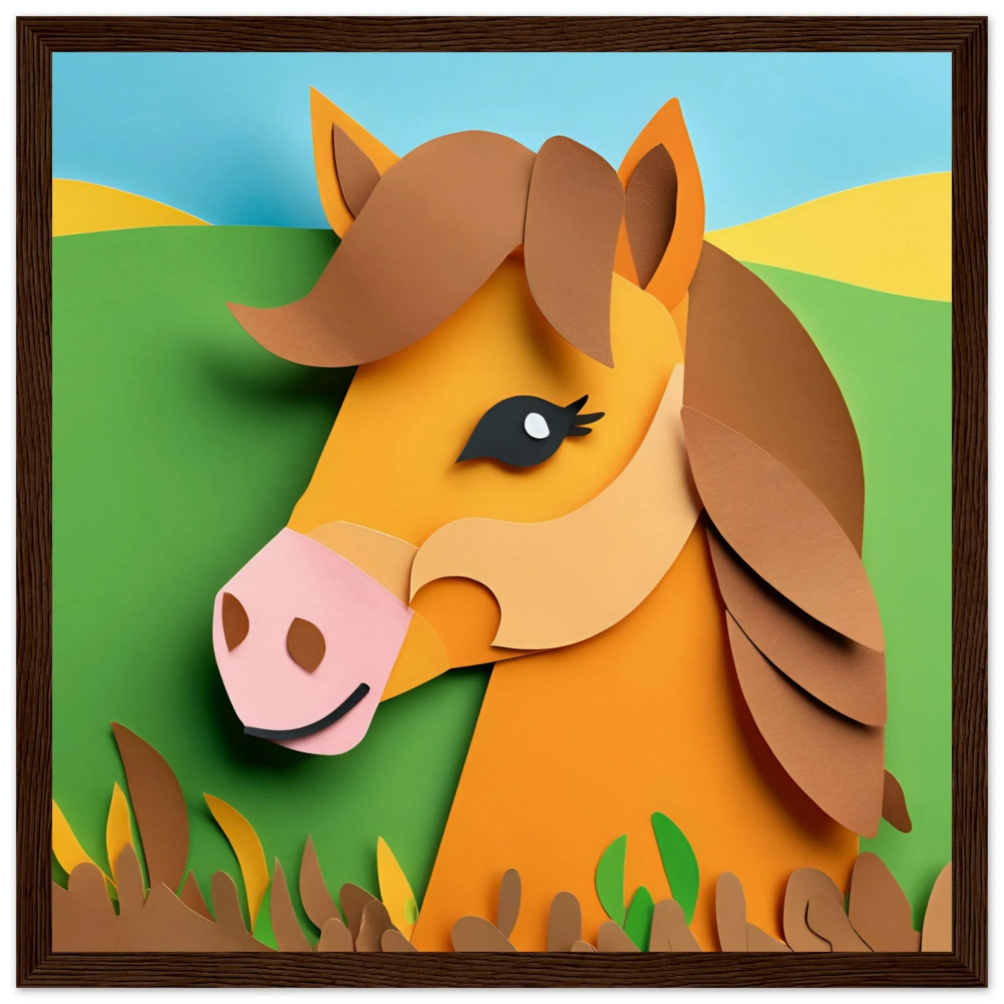 The beauty of paper animal art: Pony