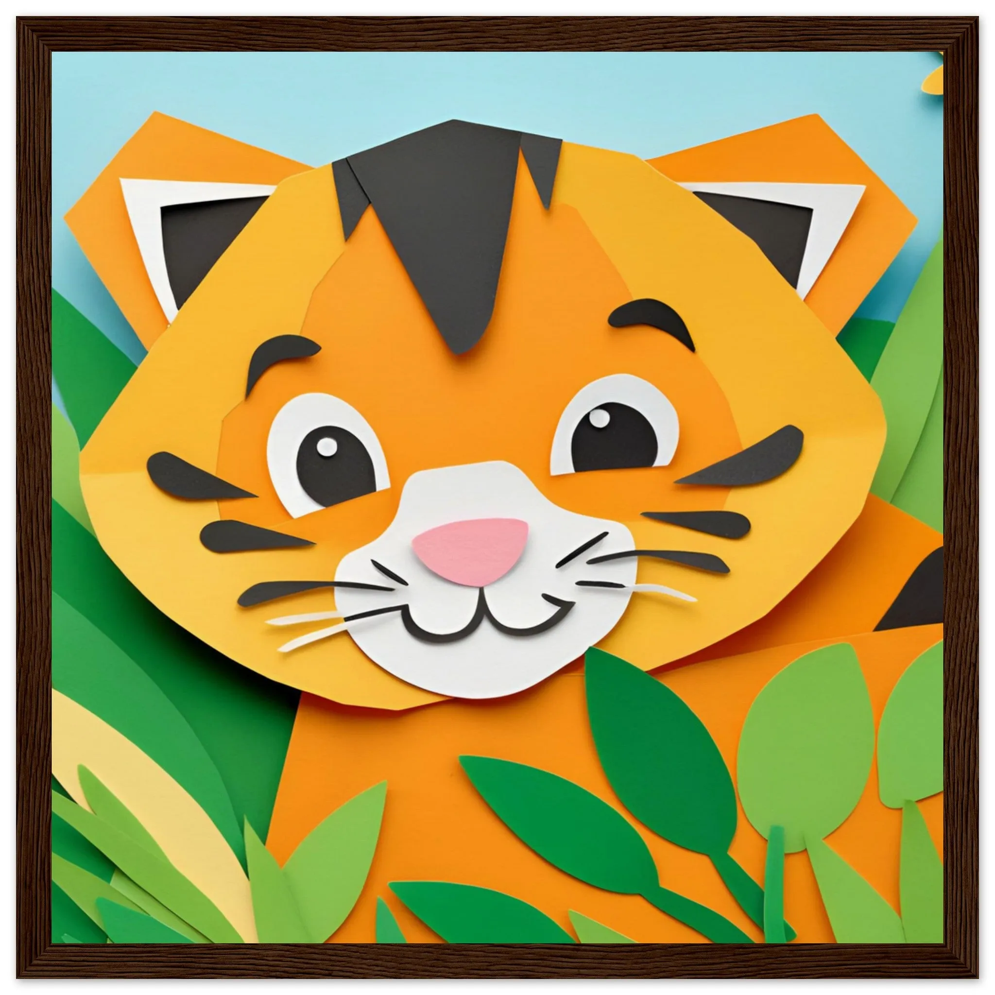 The beauty of paper animal art: Tiger (2 Designs)