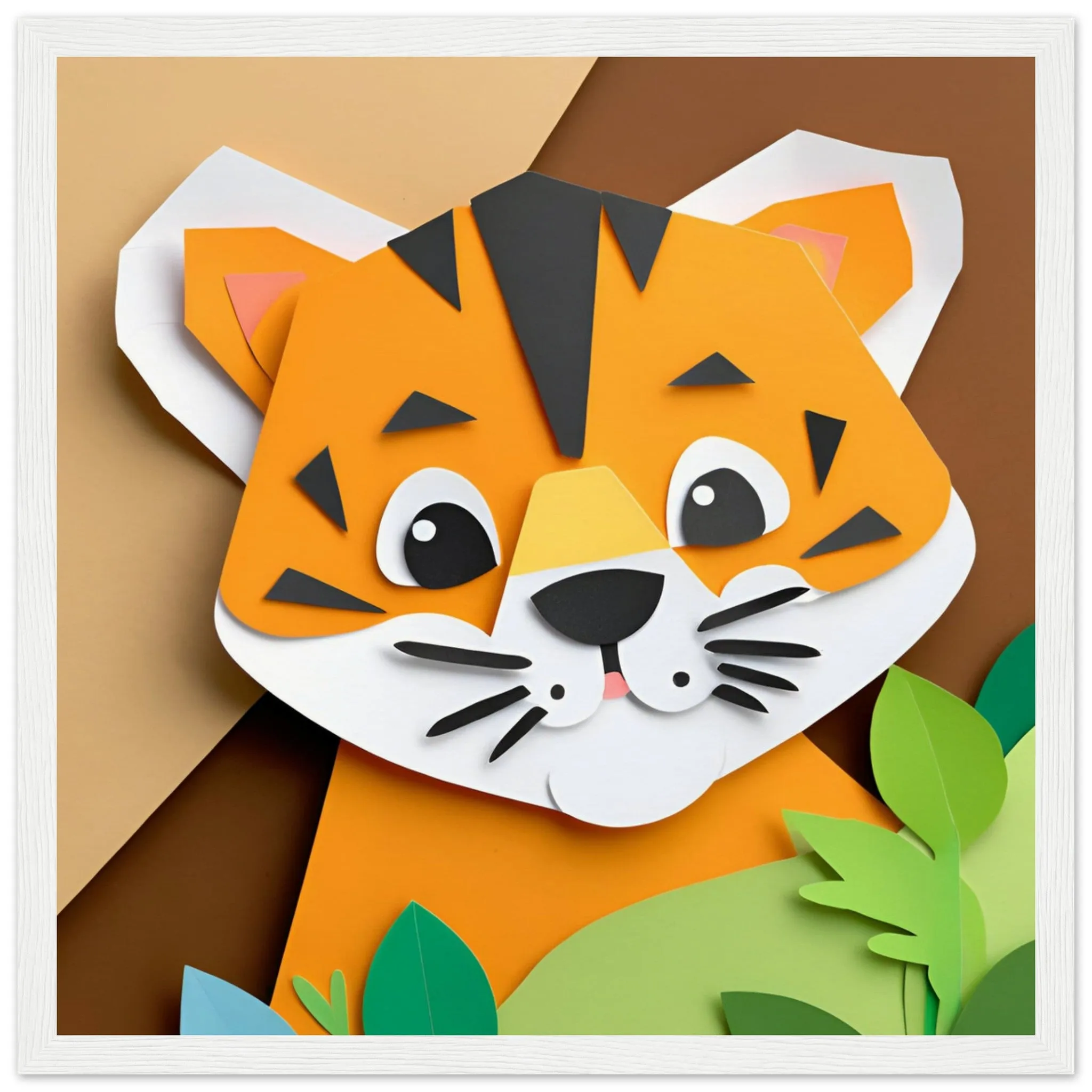 The beauty of paper animal art: Tiger (2 Designs)