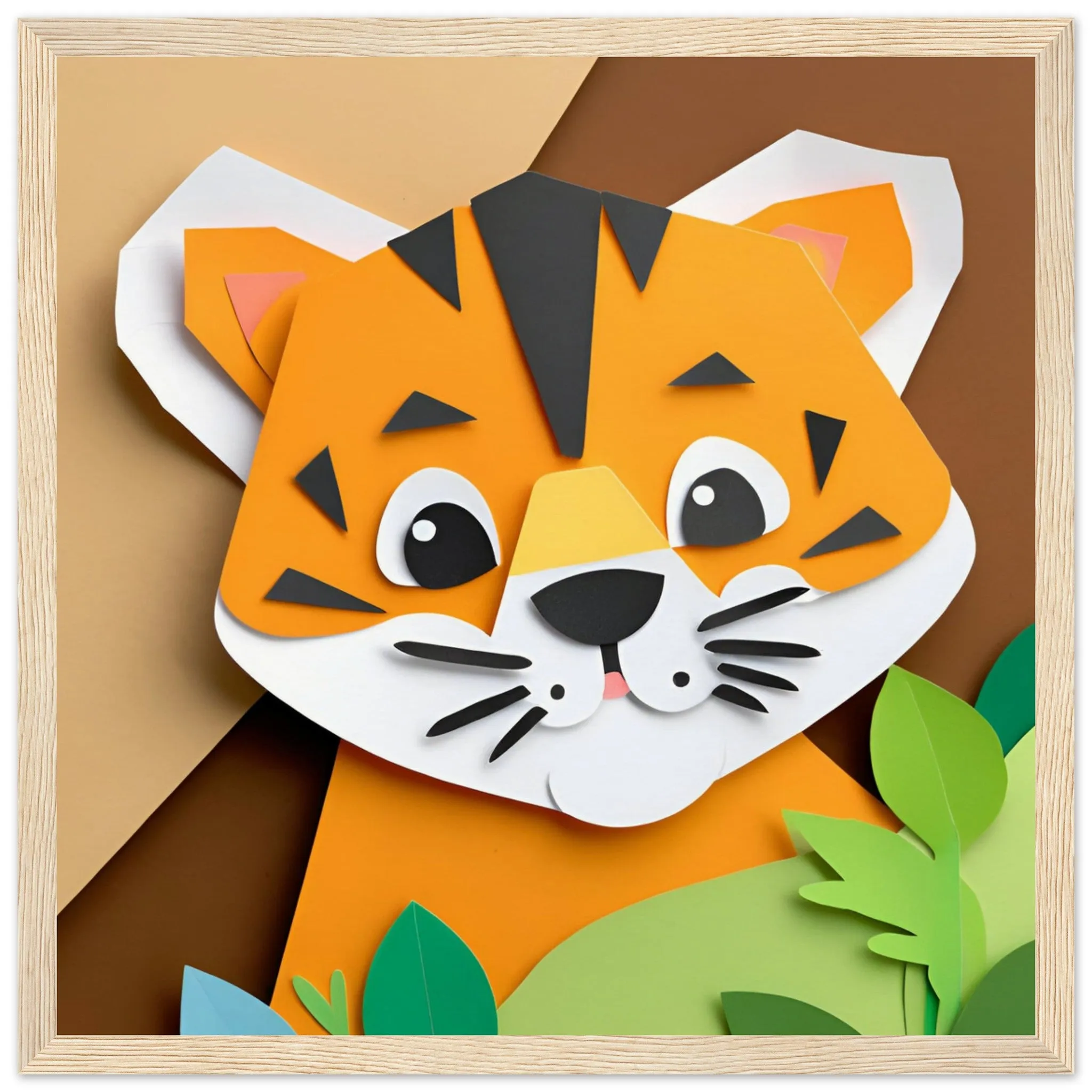 The beauty of paper animal art: Tiger (2 Designs)