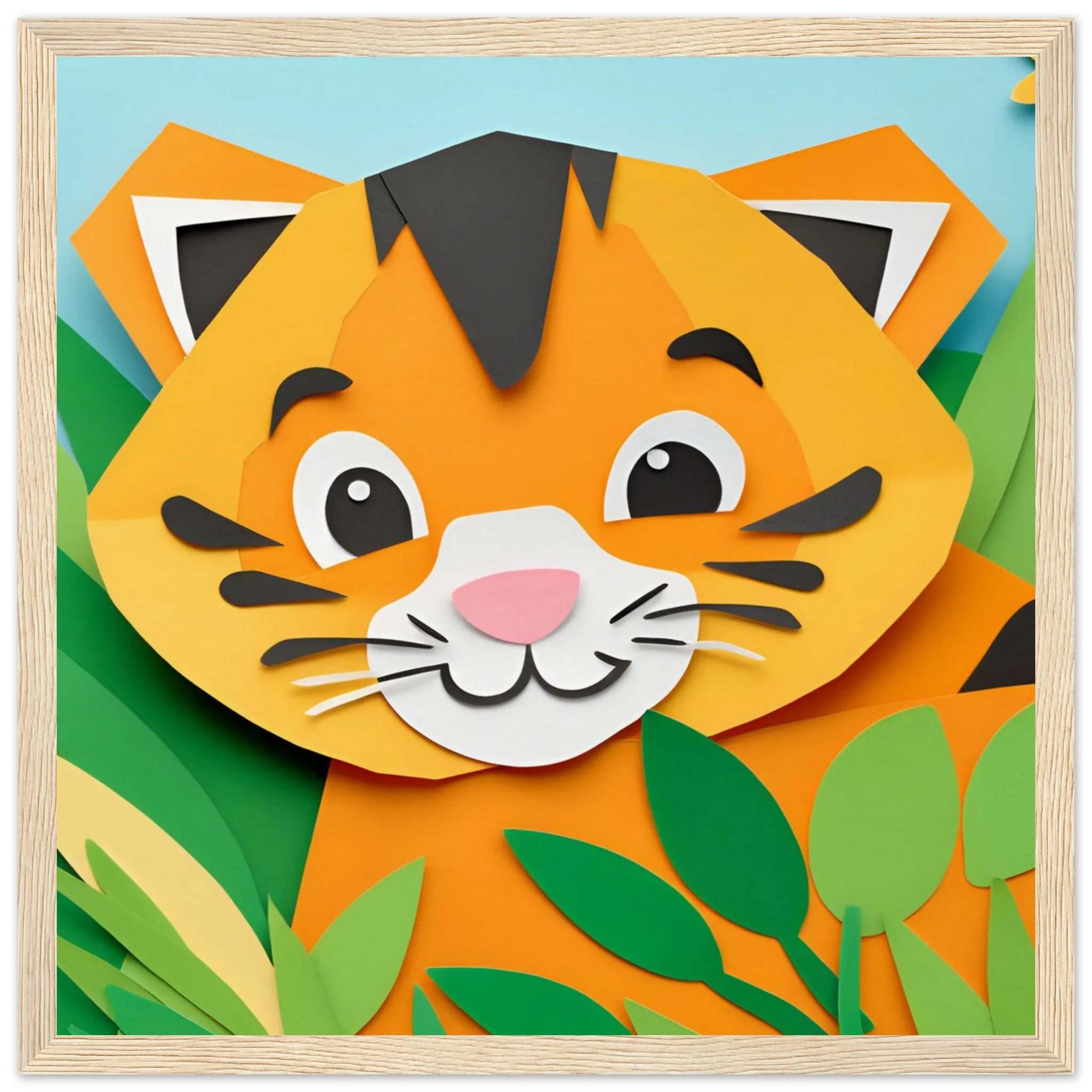 The beauty of paper animal art: Tiger (2 Designs)