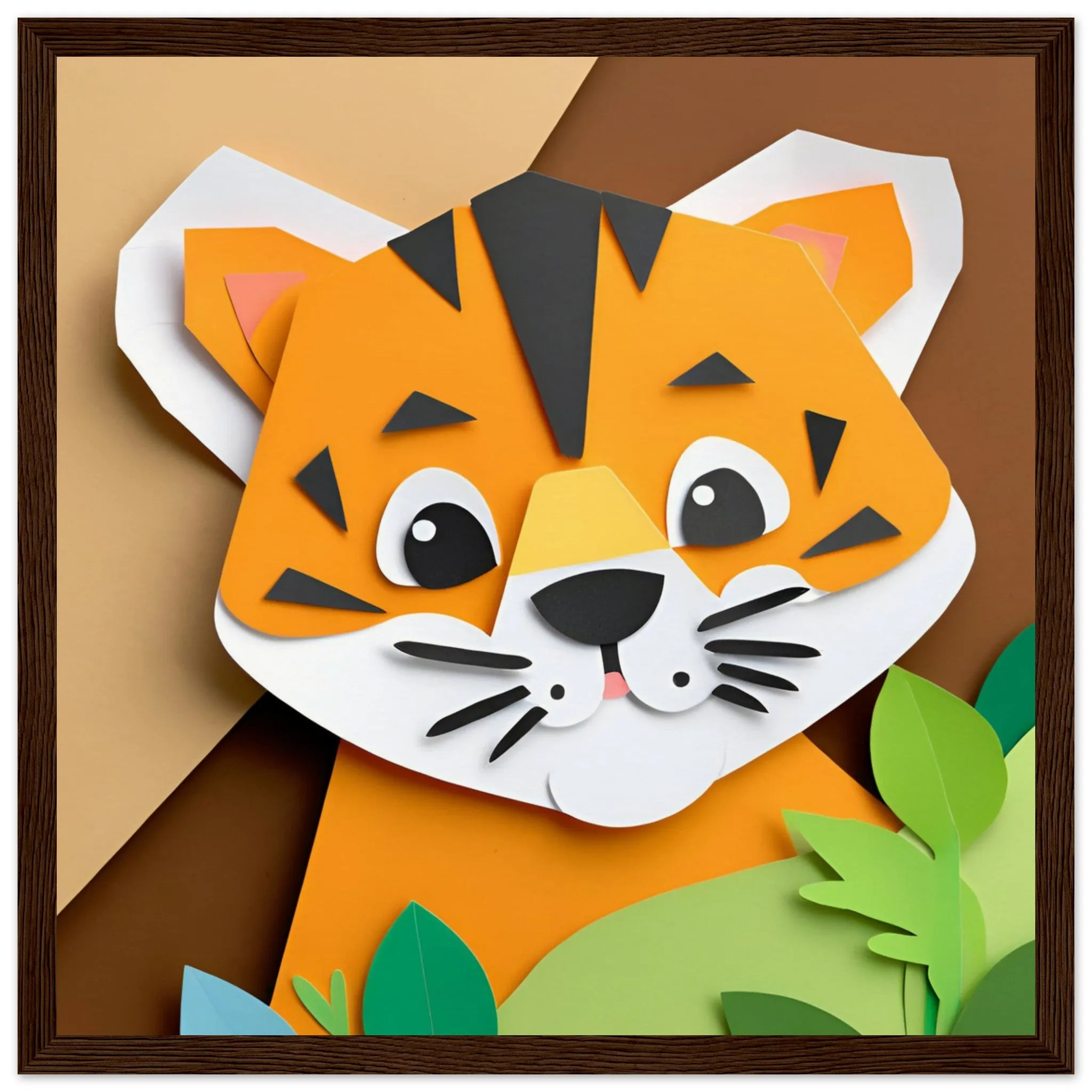 The beauty of paper animal art: Tiger (2 Designs)