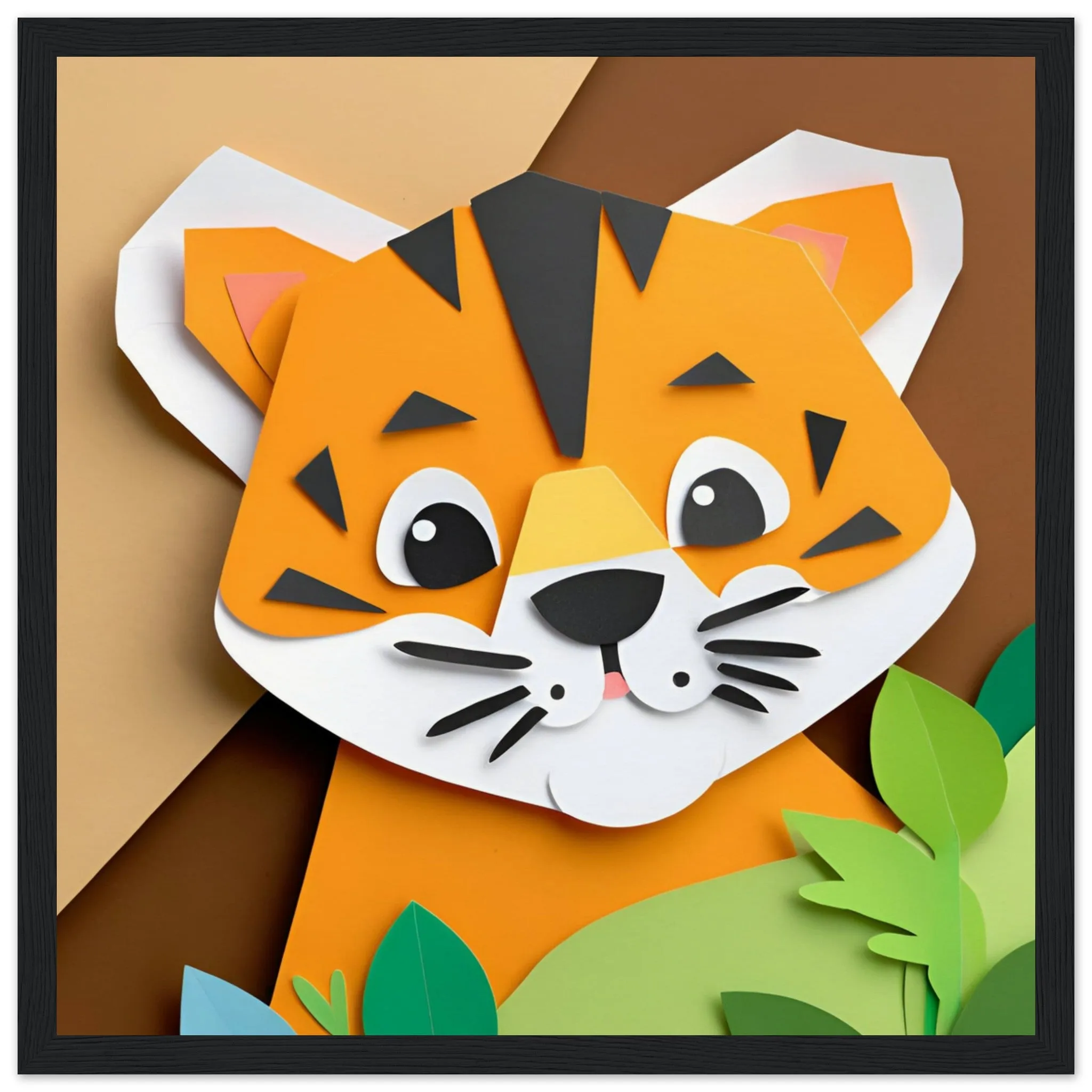 The beauty of paper animal art: Tiger (2 Designs)