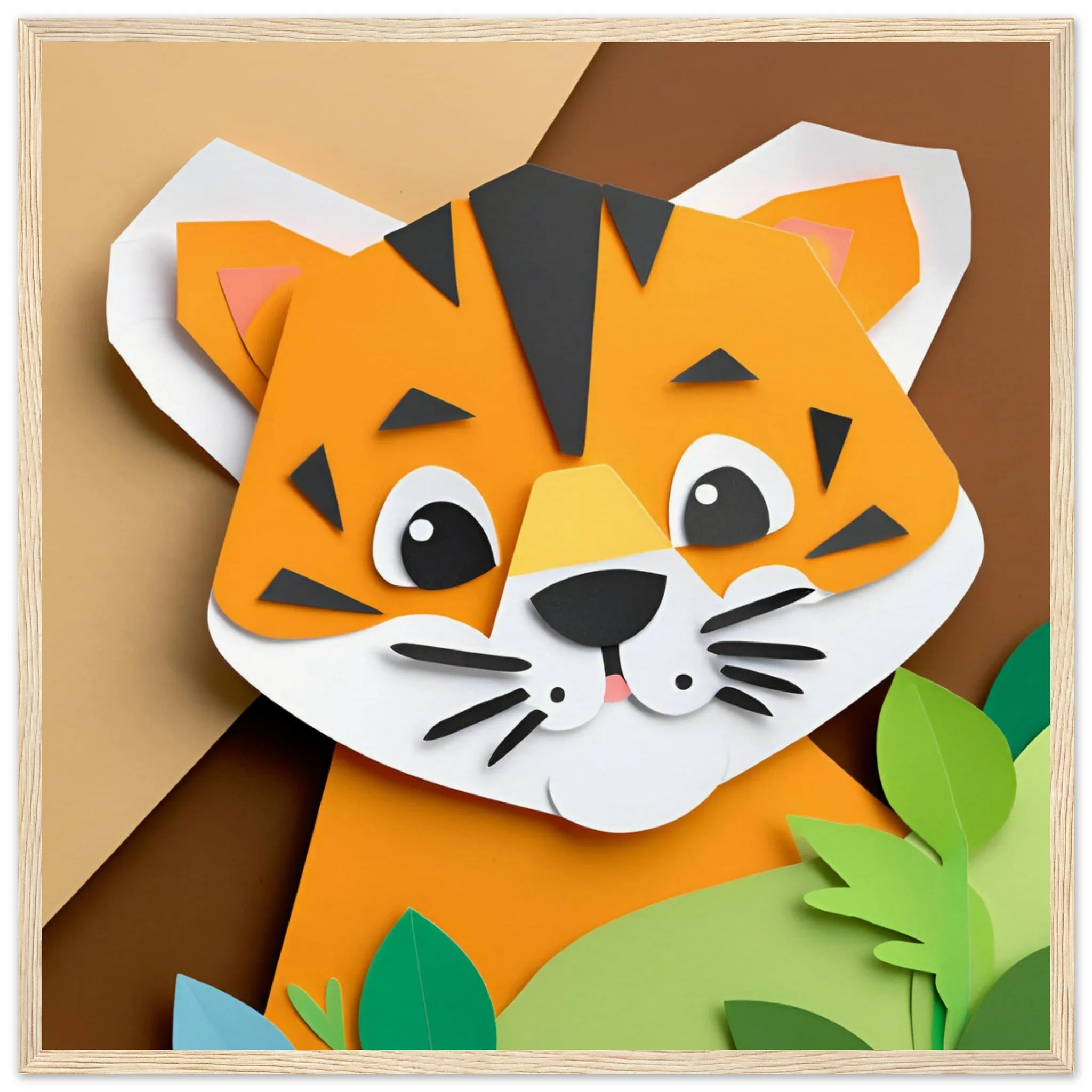 The beauty of paper animal art: Tiger (2 Designs)