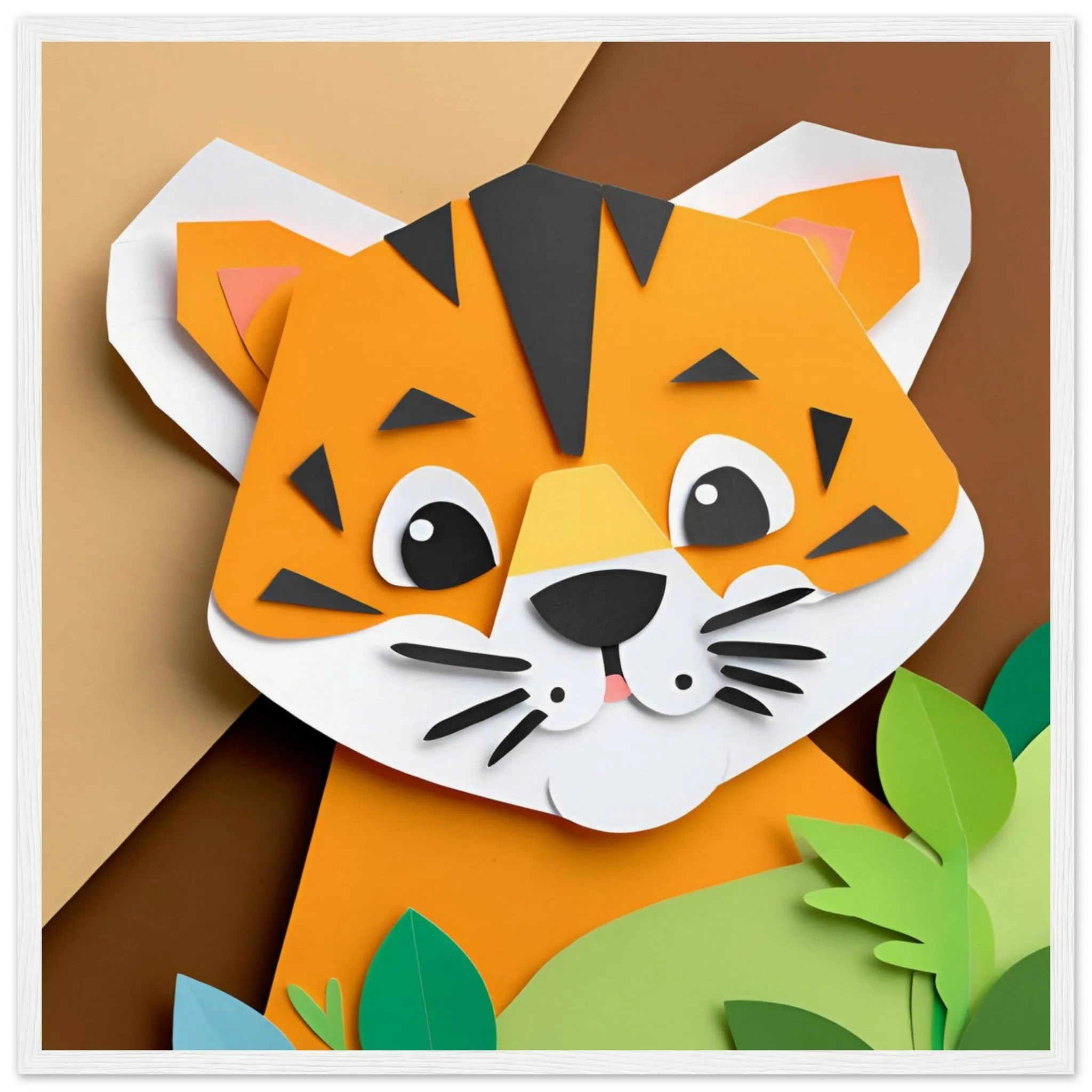 The beauty of paper animal art: Tiger (2 Designs)