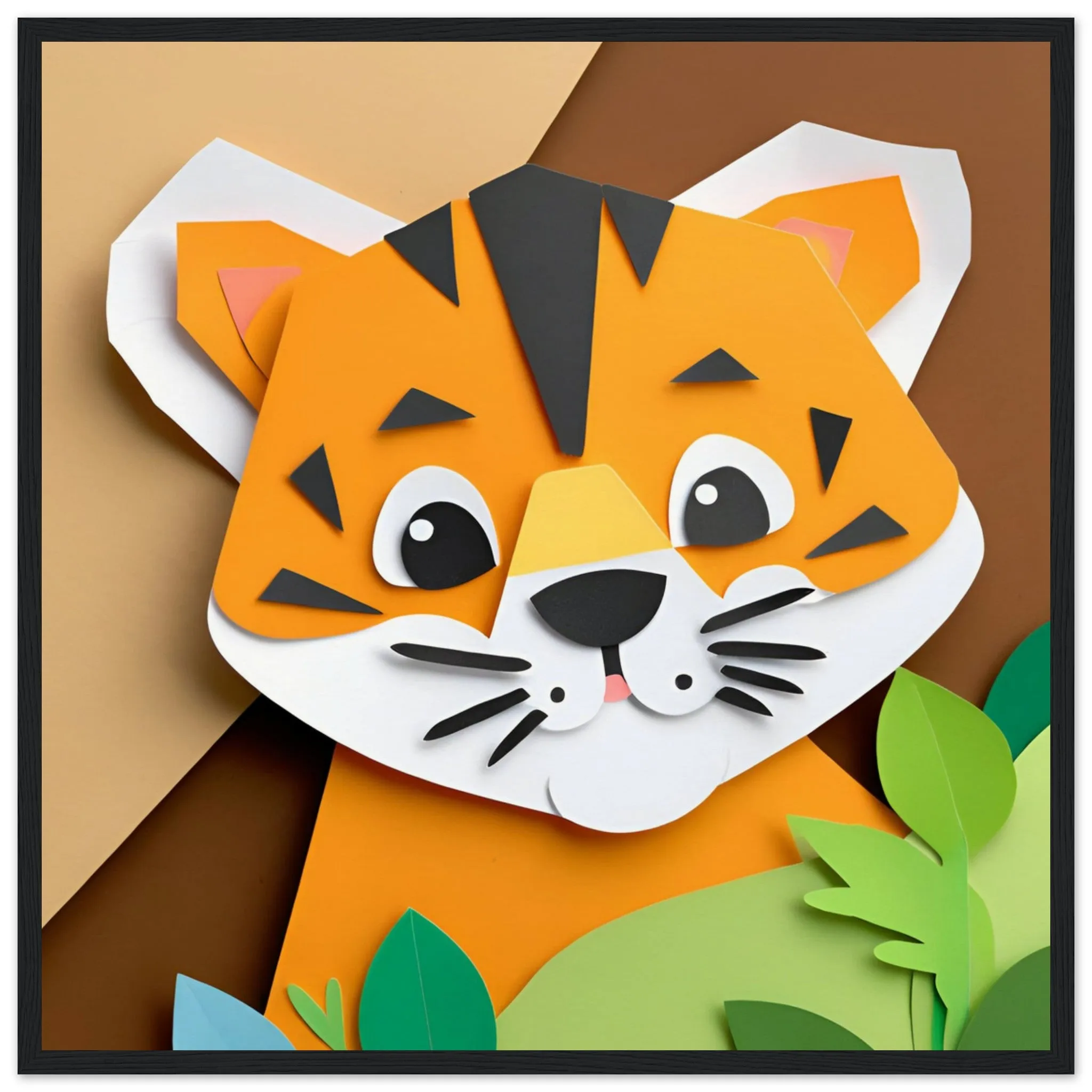 The beauty of paper animal art: Tiger (2 Designs)
