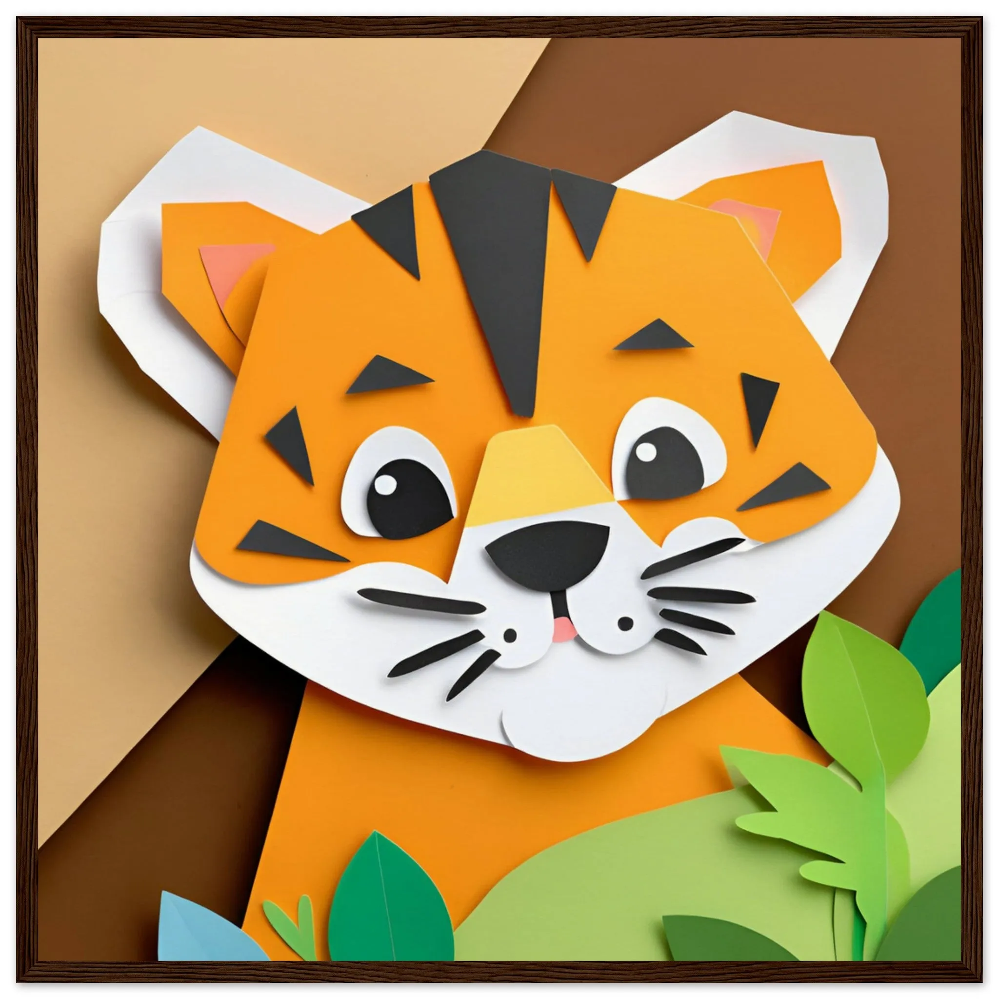 The beauty of paper animal art: Tiger (2 Designs)
