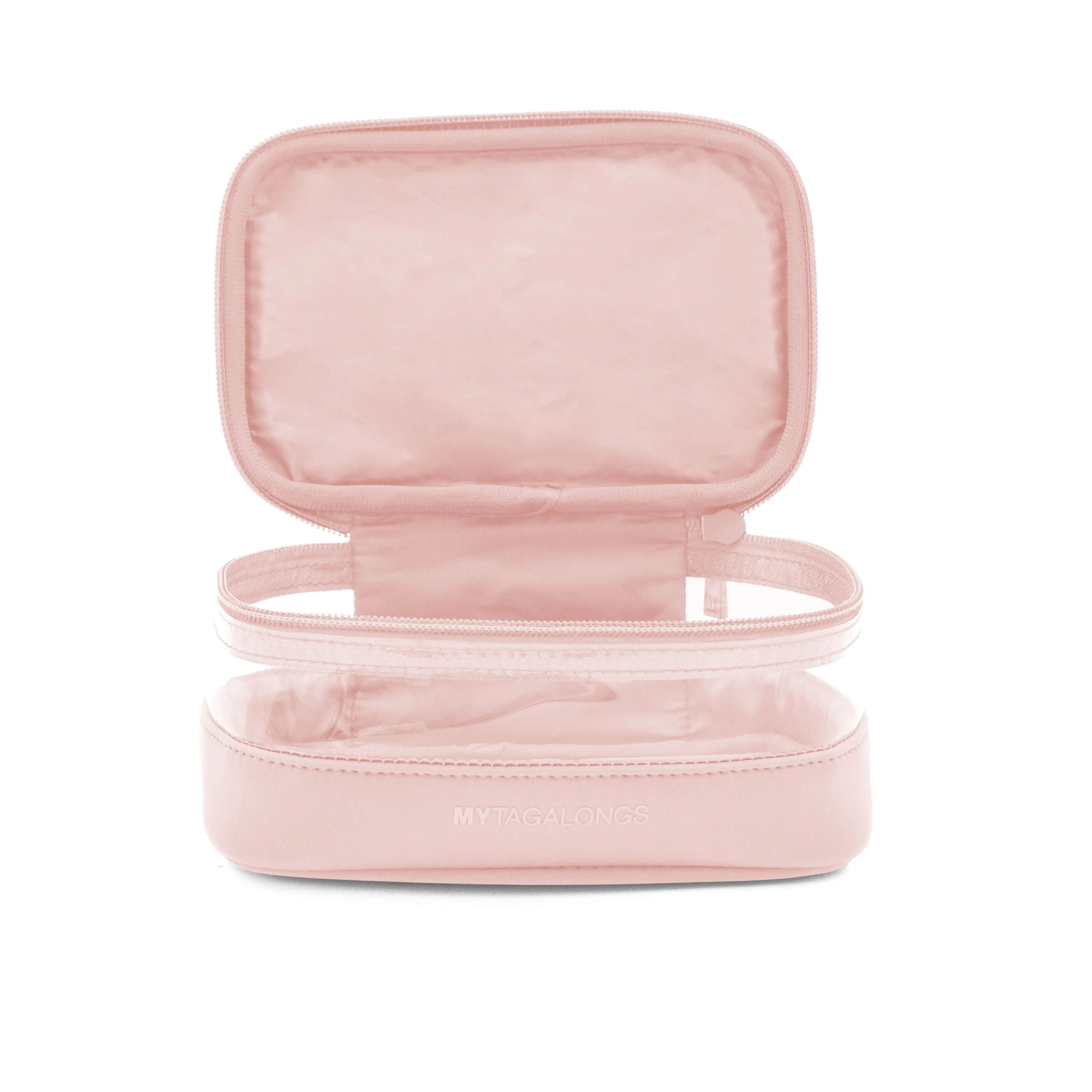 THE MINI CLEAR TRAIN CASE - SOFT PINK