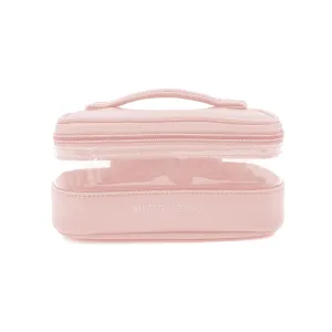 THE MINI CLEAR TRAIN CASE - SOFT PINK