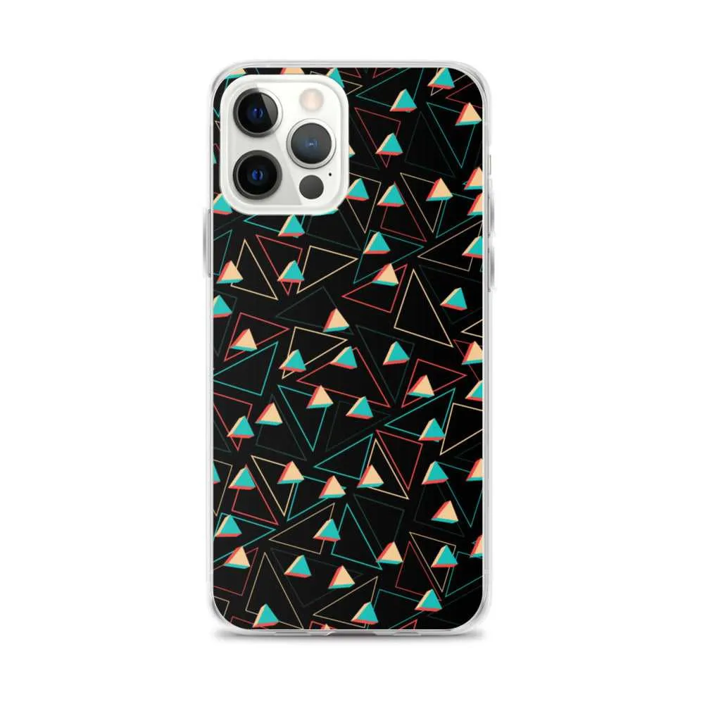 Triangular Candied Black iPhone Case