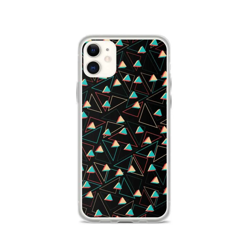 Triangular Candied Black iPhone Case