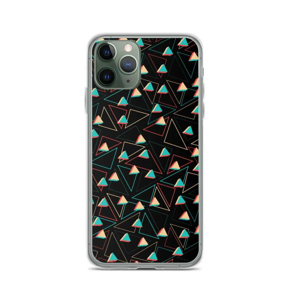 Triangular Candied Black iPhone Case
